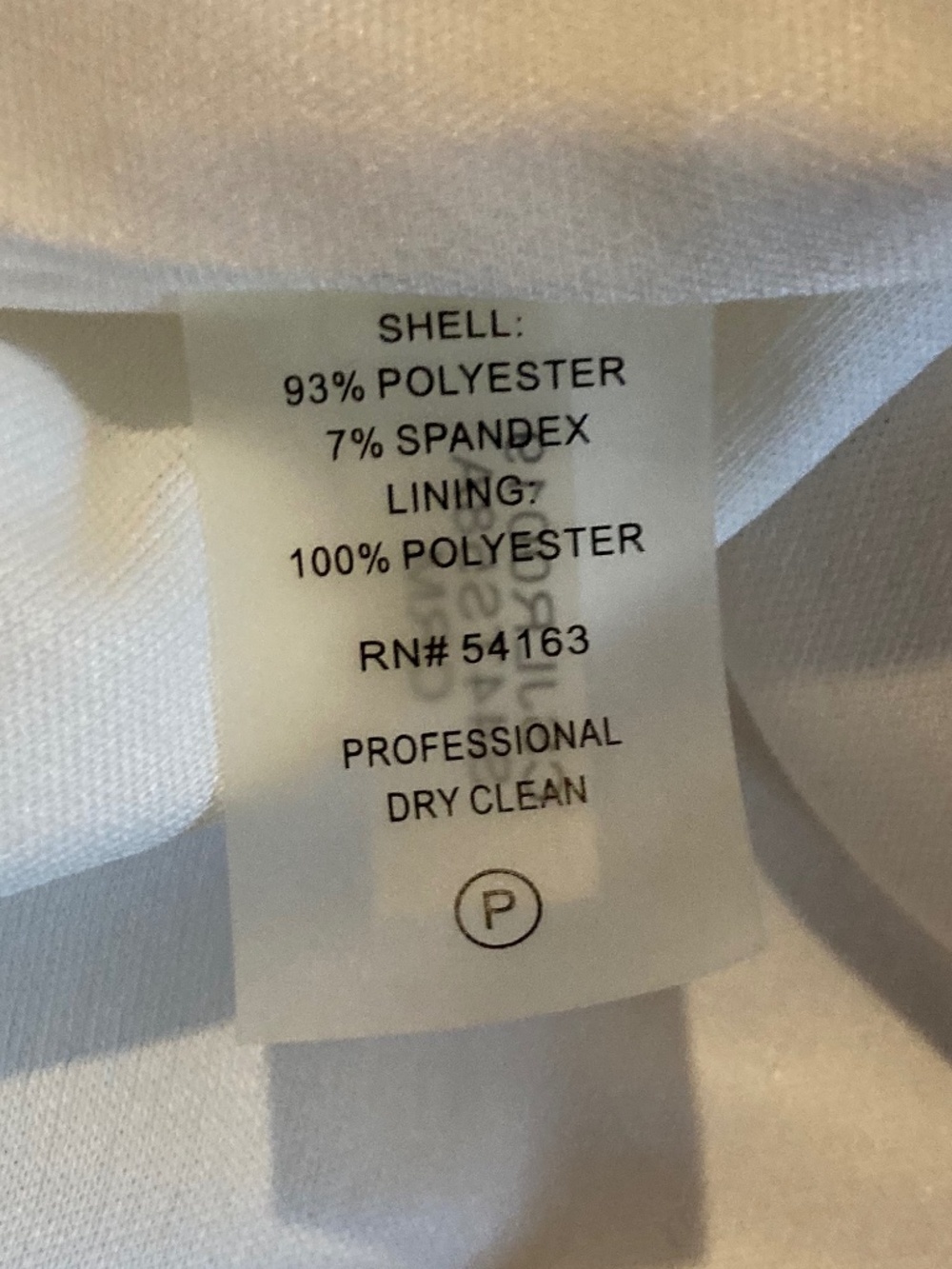 CALVIN KLEIN Top Ribbed Sleeveless Off White Size M - Picture 6 of 6